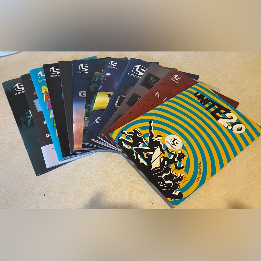 Loot Crate Exclusive collectible Magazines Lot